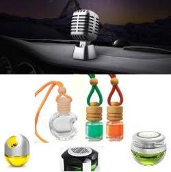 branded car air freshners & perfumes of top brands Aeron,atili,godrej etc